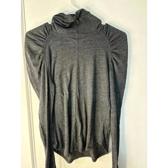 Free People Gray TurtleNeck Sweater Boho Victorian Layer - Picture 5 of 5